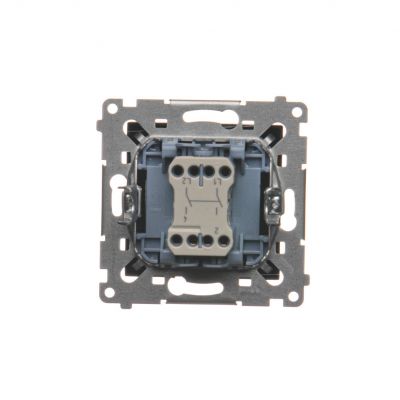 Simon 54 Łącznik dwubiegunowy 10A 250V szybkozłączka czarny DW2.01/49 KONTAKT (DW2.01/49)