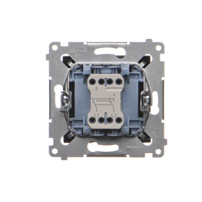 Simon 54 Łącznik krzyżowy 10A 250V szybkozłączka czarny DW7.01/49 KONTAKT (DW7.01/49)