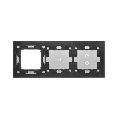 Simon 54 Touch Panel dotykowy S54 Touch 3 moduły 2 pola dotykowe pionowe + 1 pola dotykowe + 1 otwór na osprzęt S54 burzowa chmura DSTR3310/72 KONTAKT (DSTR3310/72)