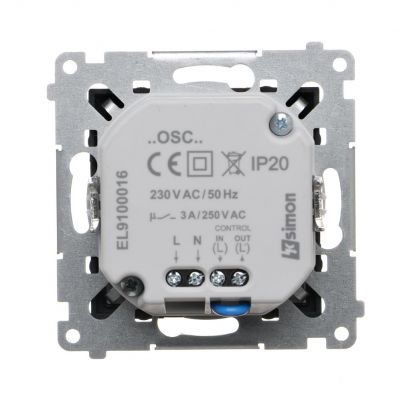 Simon 54 Oprawa oświetleniowa LED z czujnikiem ruchu 230 V AC 1.4 W białe neutralne 4000 K czarny DOSCB.01/49 KONTAKT (DOSCB.01/49)