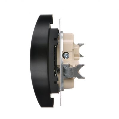 Simon 54 Nature Gniazdo wtyczkowe z uziemieniem z przesłonami podwójne do ramek NATURE 16A 250V zaciski śrubowe czarny DGZ2MZN.01/49 KONTAKT (DGZ2MZN.01/49)