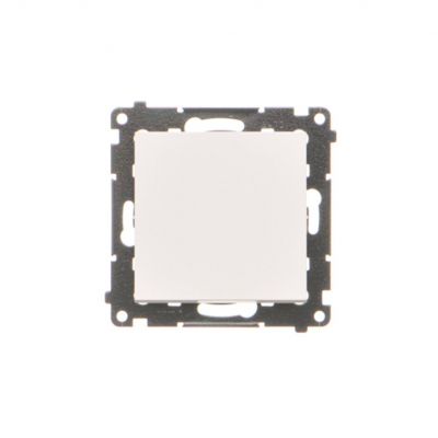 Simon 55 Przycisk zwierny pojedynczy zwierny bez piktogramu szybkozłączka Biały mat TP1.01/111 KONTAKT (TP1.01/111)