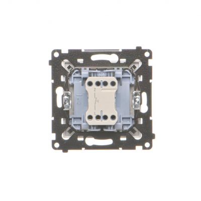 Simon 55 Przycisk zwierny pojedynczy zwierny bez piktogramu szybkozłączka Biały mat TP1.01/111 KONTAKT (TP1.01/111)