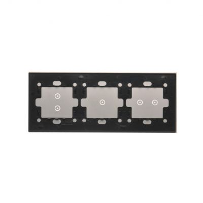 Simon 54 Touch Panel dotykowy S54 Touch 3 moduły 2 pola dotykowe poziome + 1 pole dotykowe + 2 pola dotykowe pionowe srebrna mgła DSTR3213/71 KONTAKT (DSTR3213/71)