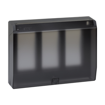 Simon Connect Ramka obudowy S500 z pokrywą 3-modułowa 6x K45 szary grafit 51040103-038 KONTAKT (51040103-038)