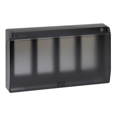 Simon Connect Ramka obudowy S500 z pokrywą 4-modułowa 8x K45 szary grafit 51040104-038 KONTAKT (51040104-038)