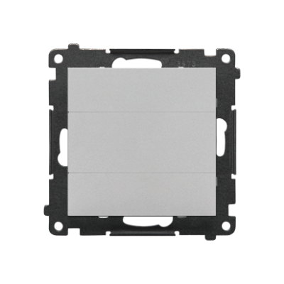 Simon 55 Zaślepka ramki Mocowanie za pomocą łapek lub wkrętów Aluminium mat TPS.01/143 KONTAKT (TPS.01/143)