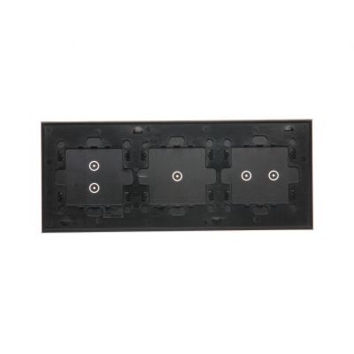 Simon 54 Touch Panel dotykowy S54 Touch 3 moduły 2 pola dotykowe poziome + 1 pole dotykowe + 2 pola dotykowe pionowe zastygła lawa DSTR3213/73 KONTAKT (DSTR3213/73)