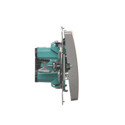 Simon Basic Łącznik pojedynczy jednobiegunowy zaciski śrubowe srebrny mat BMW1A.01/43 KONTAKT (BMW1A.01/43)