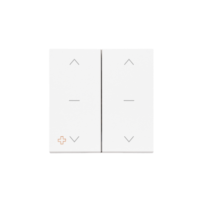 Simon 55 Klawisz podwójny do łącznika i przycisku roletowego podwójnego: SZP2M SZW2M Antybakteryjny Biały mat TKZW2/AB111 KONTAKT (TKZW2/AB111)