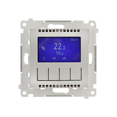 Simon 54 WMDR-17xxx1-043 Termostat programowalny z wyświetlaczem z wew/zewn czujnikiem temperatury, DETD1A.01/43 KONTAKT (DETD1A.01/43)