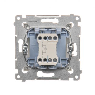 Simon 54 Łącznik pojedynczy jednobiegunowy z podświetleniem LED szybkozłączka złoty mat DW1L.01/44 KONTAKT (DW1L.01/44)