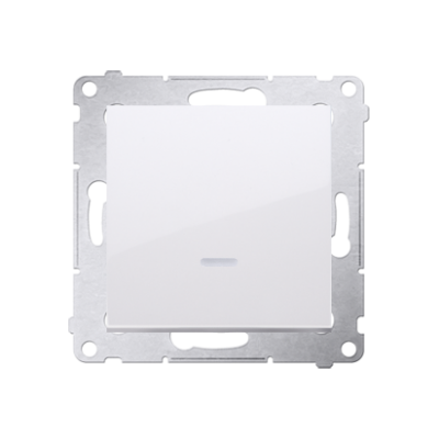 Simon 54 Łącznik pojedynczy jednobiegunowy z podświetleniem LED zaciski śrubowe biały DW1AL.01/11 KONTAKT (DW1AL.01/11)