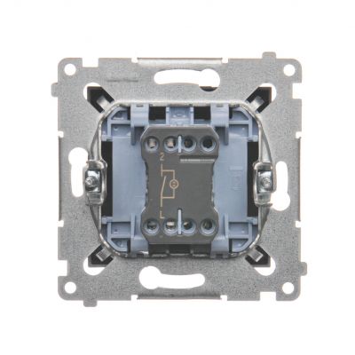 Simon 54 Łącznik jednobiegunowy z podświetleniem LED 16A 250V zaciski śrubowe antracyt DW1AL.01/48 KONTAKT (DW1AL.01/48)
