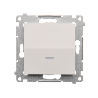 Simon 54 Łącznik pojedynczy jednobiegunowy z sygnalizacją załączenia LED szybkozłączka biały DW1ZL.01/11 KONTAKT (DW1ZL.01/11)