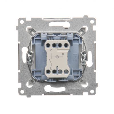 Simon 54 Łącznik pojedynczy jednobiegunowy z sygnalizacją załączenia LED szybkozłączka biały DW1ZL.01/11 KONTAKT (DW1ZL.01/11)