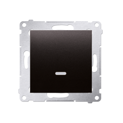 Simon 54 Łącznik pojedynczy jednobiegunowy z sygnalizacją załączenia LED szybkozłączka antracyt DW1ZL.01/48 KONTAKT (DW1ZL.01/48)