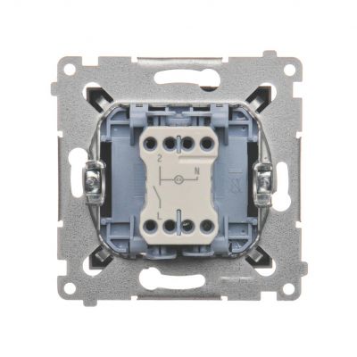 Simon 54 Łącznik pojedynczy jednobiegunowy z sygnalizacją załączenia LED szybkozłączka antracyt DW1ZL.01/48 KONTAKT (DW1ZL.01/48)