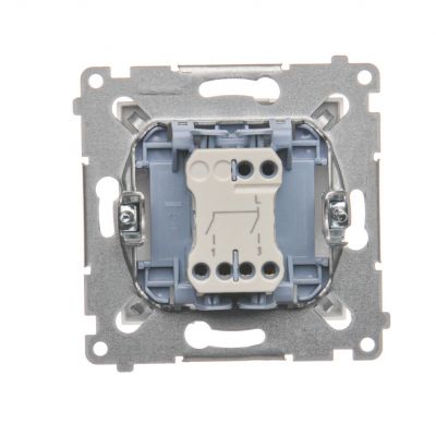 Simon 54 Łącznik świecznikowy do wersji IP44 10A 250V szybkozłączka biały *Posiada wkładkę uszczelniającą pod klawisze DU1W DW5B.01/11 KONTAKT (DW5B.01/11)