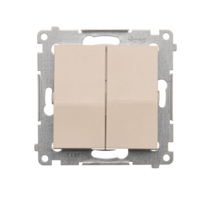 Simon 54 Łącznik świecznikowy do wersji IP44 10A 250V szybkozłączka kremowy *Posiada wkładkę uszczelniającą pod klawisze DU1W DW5B.01/41 KONTAKT (DW5B.01/41)