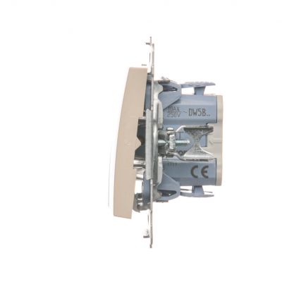 Simon 54 Łącznik świecznikowy do wersji IP44 10A 250V szybkozłączka kremowy *Posiada wkładkę uszczelniającą pod klawisze DU1W DW5B.01/41 KONTAKT (DW5B.01/41)
