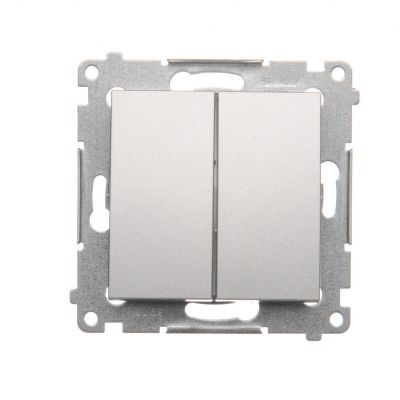 Simon 54 Łącznik świecznikowy do wersji IP44 10A 250V szybkozłączka srebrny mat *Posiada wkładkę uszczelniającą pod klawisze DU1W DW5B.01/43 KONTAKT (DW5B.01/43)