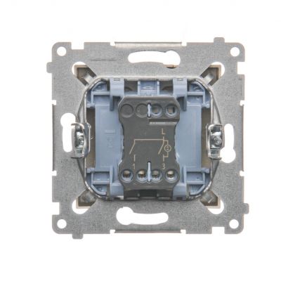 Simon 54 Łącznik świecznikowy z podświetleniem LED i do wersji IP44 16A 250V zaciski śrubowe złoty mat *Posiada wkładkę DU1W DW5ABL.01/44 KONTAKT (DW5ABL.01/44)