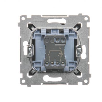 Simon 54 Łącznik świecznikowy z podświetleniem LED i do wersji IP44 16A 250V zaciski śrubowe antracyt *Posiada wkładkę DU1W DW5ABL.01/48 KONTAKT (DW5ABL.01/48)