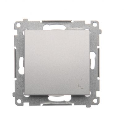 Simon 54 Łącznik schodowy 10A 250V szybkozłączka srebrny mat DW6.01/43 KONTAKT (DW6.01/43)