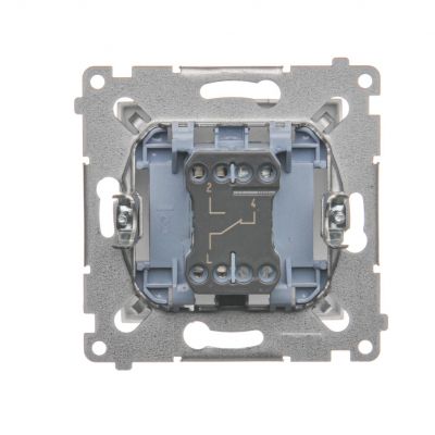 Simon 54 Łącznik schodowy 16A 250V zaciski śrubowe srebrny mat DW6A.01/43 KONTAKT (DW6A.01/43)