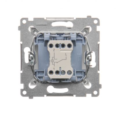 Simon 54 Łącznik schodowy z podświetleniem LED 10A 250V szybkozłączka biały DW6L.01/11 KONTAKT (DW6L.01/11)