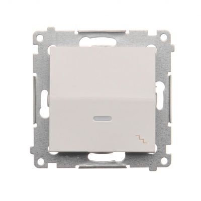 Simon 54 Łącznik schodowy z podświetleniem LED 16A 250V zaciski śrubowe biały DW6AL.01/11 KONTAKT (DW6AL.01/11)
