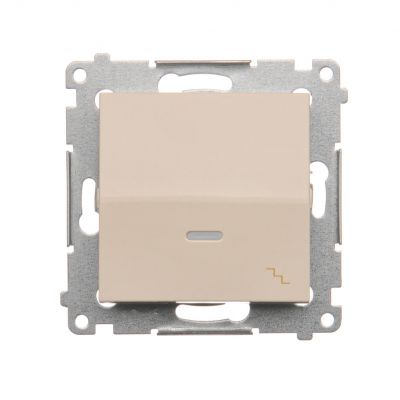 Simon 54 Łącznik schodowy z podświetleniem LED 16A 250V zaciski śrubowe kremowy DW6AL.01/41 KONTAKT (DW6AL.01/41)