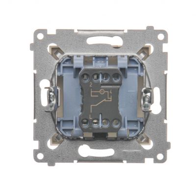 Simon 54 Łącznik schodowy z podświetleniem LED 16A 250V zaciski śrubowe kremowy DW6AL.01/41 KONTAKT (DW6AL.01/41)