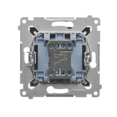 Łącznik schodowy z podświetleniem LED (moduł) 16AX, 250V~, zaciski śrubowe; antracyt (met.) DW6AL.01/48 KONTAKT (DW6AL.01/48)