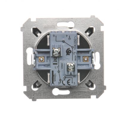 Simon 54 Łącznik schodowy podwójny 10A 250V zaciski śrubowe antracyt DW6/2.01/48 KONTAKT (DW6/2.01/48)