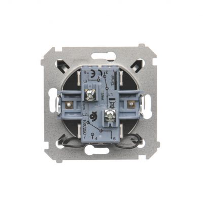 Simon 54 Łącznik schodowy podwójny z podświetleniem 10A 250V zaciski śrubowe antracyt DW6/2L.01/48 KONTAKT (DW6/2L.01/48)