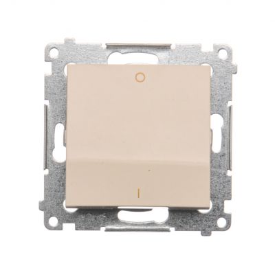 Simon 54 Łącznik dwubiegunowy 10A 250V szybkozłączka kremowy DW2.01/41 KONTAKT (DW2.01/41)