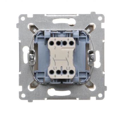 Simon 54 Łącznik dwubiegunowy 10A 250V szybkozłączka złoty mat DW2.01/44 KONTAKT (DW2.01/44)