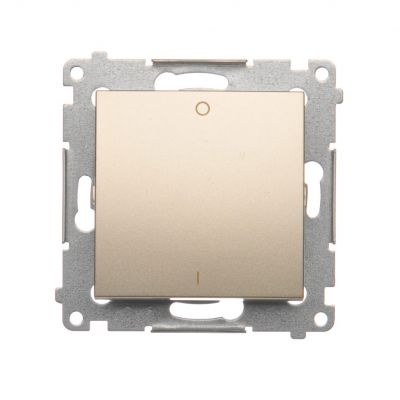 Simon 54 Łącznik dwubiegunowy 16A 250V zaciski śrubowe złoty mat DW2A.01/44 KONTAKT (DW2A.01/44)