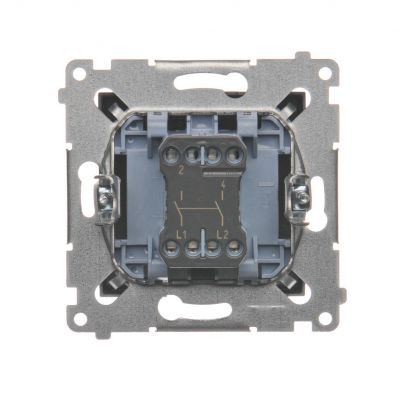 Simon 54 Łącznik dwubiegunowy 16A 250V zaciski śrubowe antracyt DW2A.01/48 KONTAKT (DW2A.01/48)