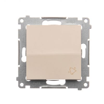 Simon 54 Przycisk „dzwonek” 10A 250V szybkozłączka kremowy DD1.01/41 KONTAKT (DD1.01/41)
