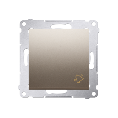 Simon 54 Przycisk „dzwonek” 10A 250V szybkozłączka złoty mat DD1.01/44 KONTAKT (DD1.01/44)