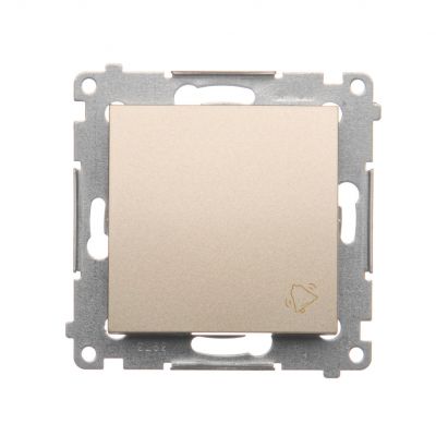 Simon 54 Przycisk „dzwonek” 10A 250V szybkozłączka złoty mat DD1.01/44 KONTAKT (DD1.01/44)