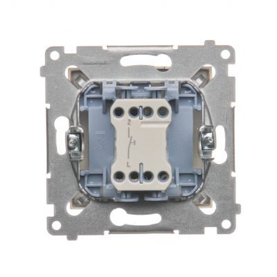 Simon 54 Przycisk „dzwonek” 10A 250V szybkozłączka złoty mat DD1.01/44 KONTAKT (DD1.01/44)