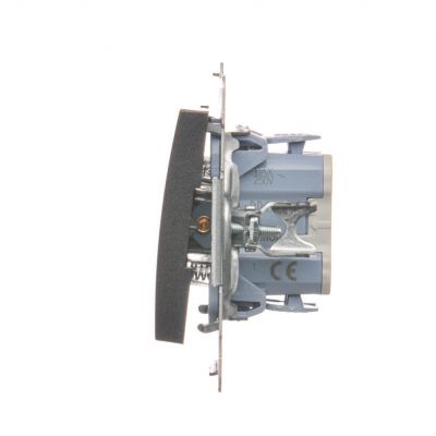 Simon 54 Przycisk zwierny /dzwonek/ 10A szybkozłączka antracyt DD1.01/48 KONTAKT (DD1.01/48)