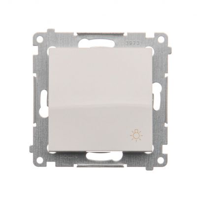 SIMON 54 przycisk zwierny światło biały DS1.01/11 KONTAKT (DS1.01/11)