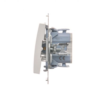 SIMON 54 przycisk zwierny światło biały DS1.01/11 KONTAKT (DS1.01/11)