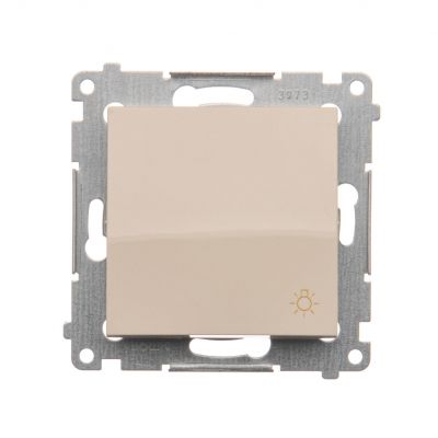 Simon 54 Przycisk „światło” 10A 250V szybkozłączka kremowy DS1.01/41 KONTAKT (DS1.01/41)