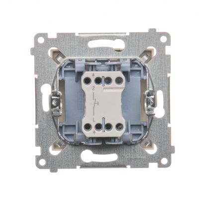 Simon 54 Przycisk „światło” 10A 250V szybkozłączka kremowy DS1.01/41 KONTAKT (DS1.01/41)
